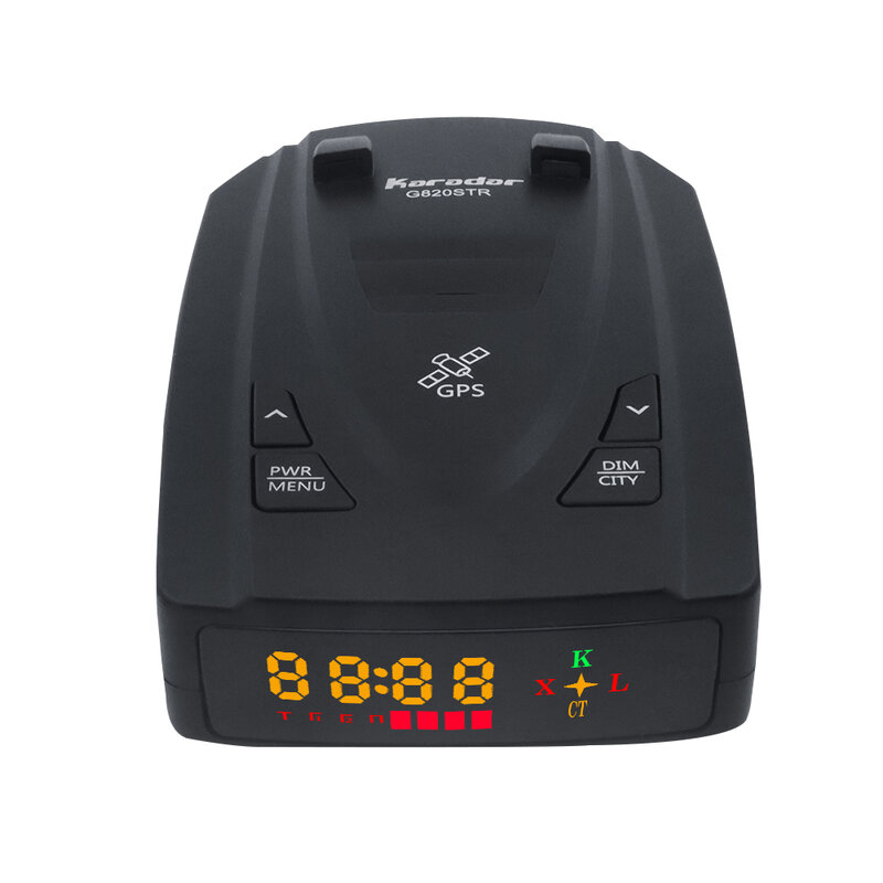 Karadar G820STR wykrywacz radarów s Led 2 w 1 wykrywacz radarów dla rosji z GPS samochód anty radary policja prędkość Auto X CT K La