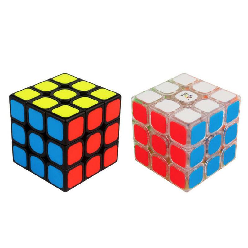 Rccity cubo mágico com superfície fosca 3x3, etiqueta para bebedouro