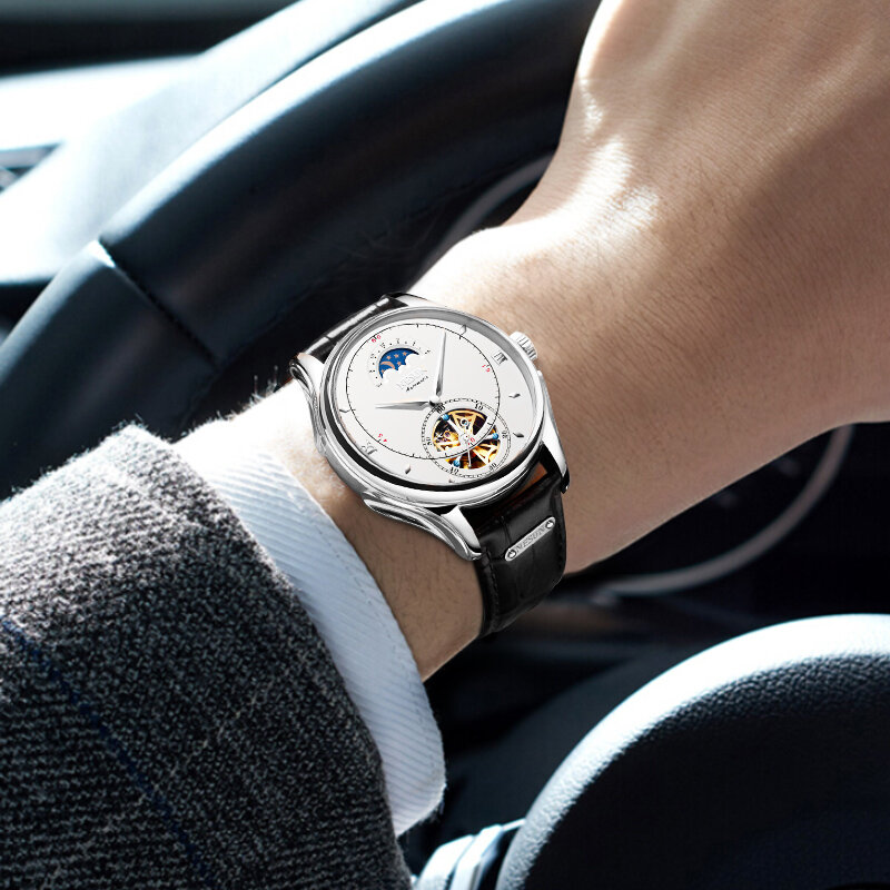Schweiz Luxus NESUN Top Marke Automatische Mechanische Uhr Männer der Sport-Skeleton Uhren Wasserdichte Männliche Uhr Montre Homme