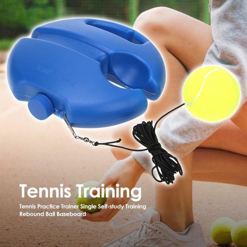 Тренировочный тренажер для тенниса, одиночный тренировочный инструмент для самостоятельного обучения, тренировочный инструмент для тенни...