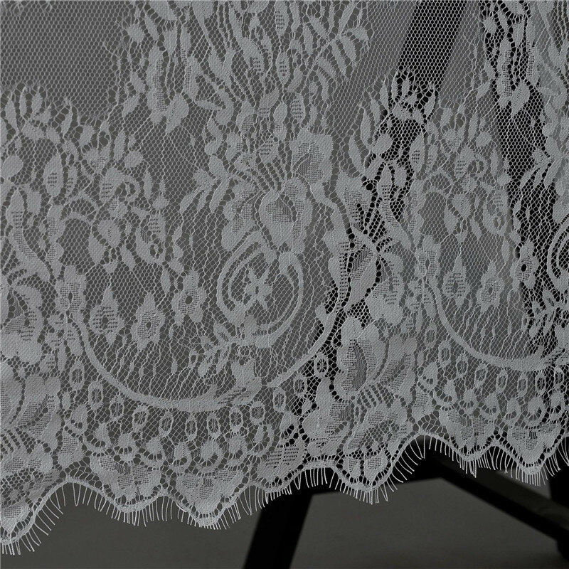 Mantel De encaje blanco y negro De estilo europeo, cubierta De la Mesa De café, 70x145cm