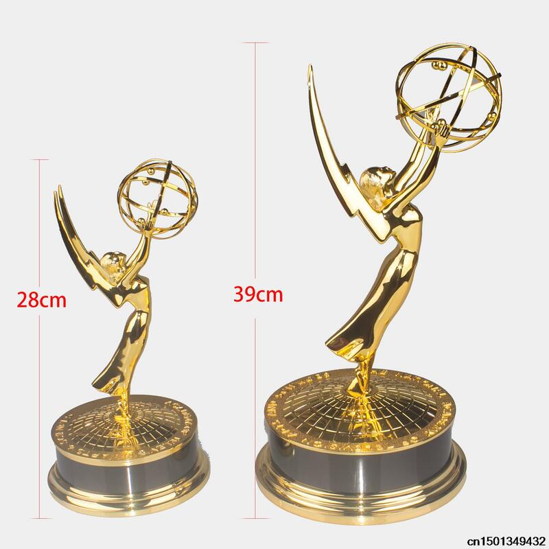 2018 28cm metallo Emmy trofeo fabbrica direttamente vendite Emmy trofeo premi con spedizione gratuita