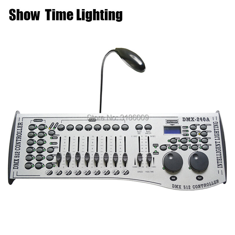 Controlador de iluminación de escenario profesional DMX 240A, consola de cuerpo blanco, equipo de DJ DMX 512, Control Par LED, cabezal móvil
