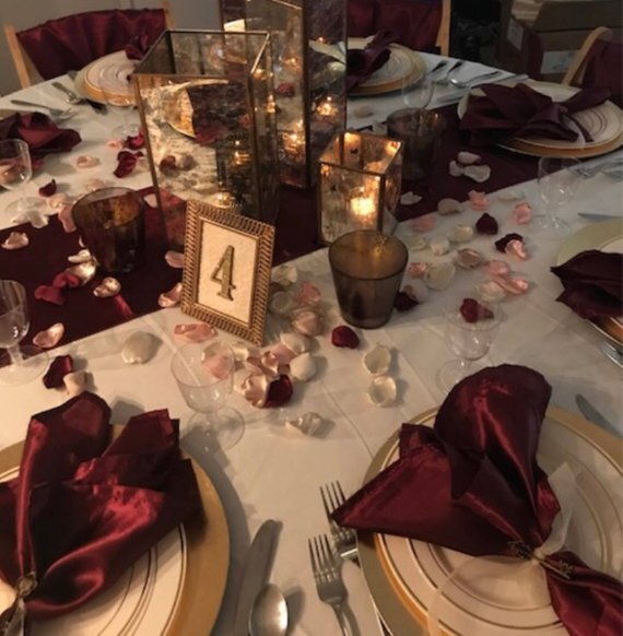 Pétales de fleurs roses et ivoire, décoration de Table, pour fille, pour fête prénuptiale