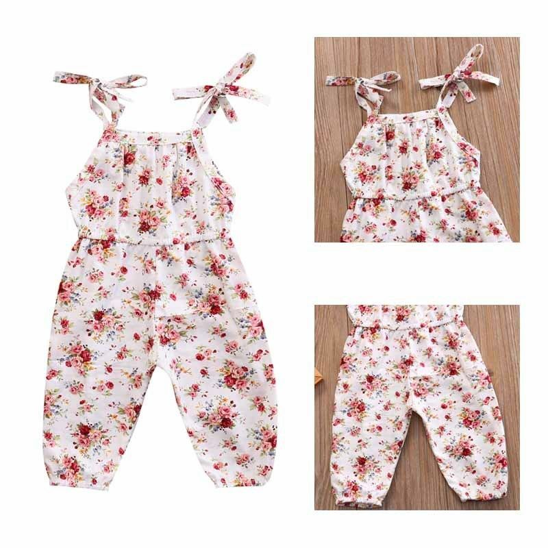 Pudcoco Girl Clothes Infant Baby Kids Girl Floral Romper Jumpsuit Playsuit Sunsuit Outfits Clothes