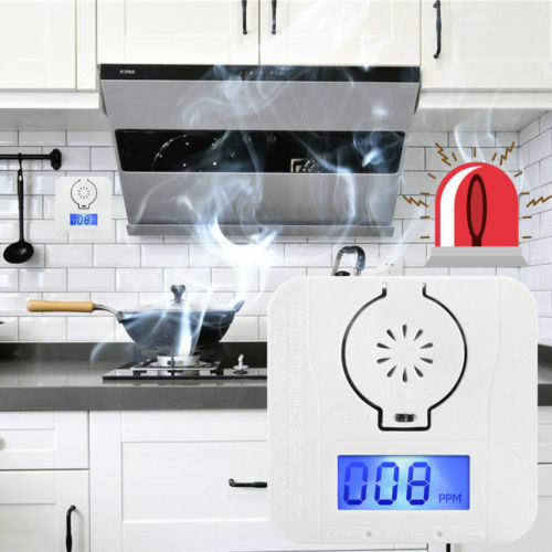 Sensor de alarma Digital de monóxido de carbono, Detector de temperatura, pantalla LCD, detectores de monóxido de carbono