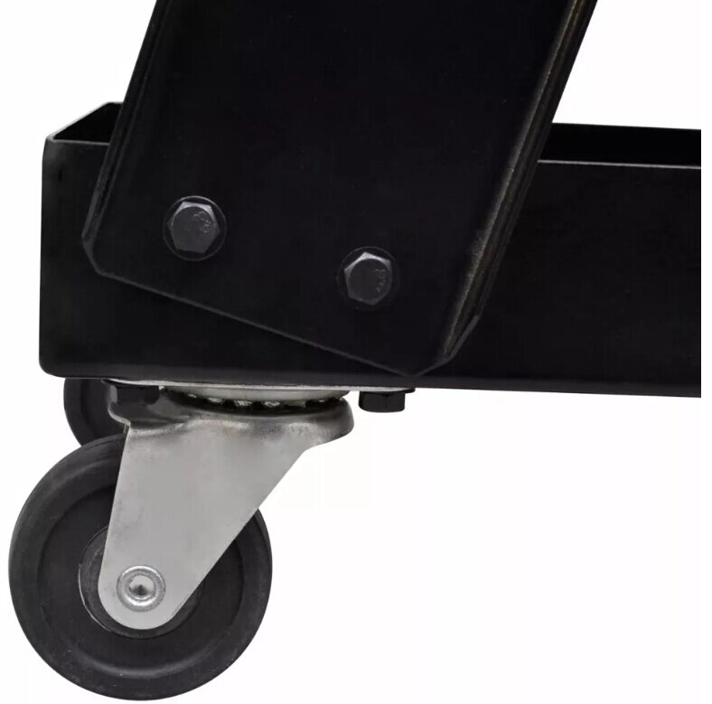 Vidaxl Max 40 Kg carrello per saldatura carrello nero con 3 ripiani verniciati neri Organizer per officina carrello per salone mobili commerciali