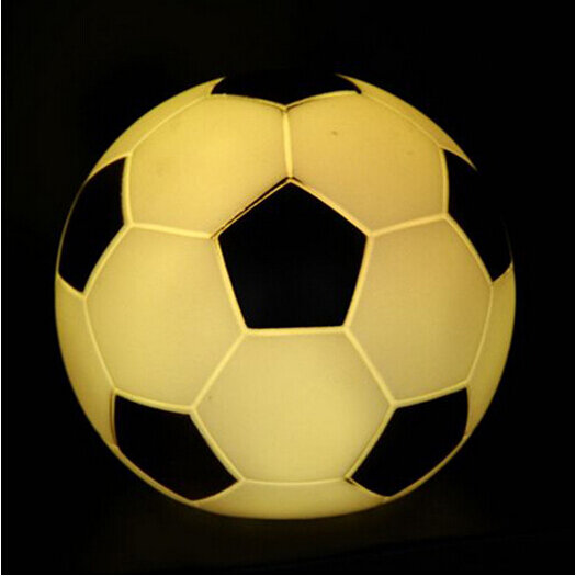 Ночной светильник в виде футбольного мяча, меняющий цвет светильник на день рождения, футбольные фанаты, подарки, футбольный ночник, украше...