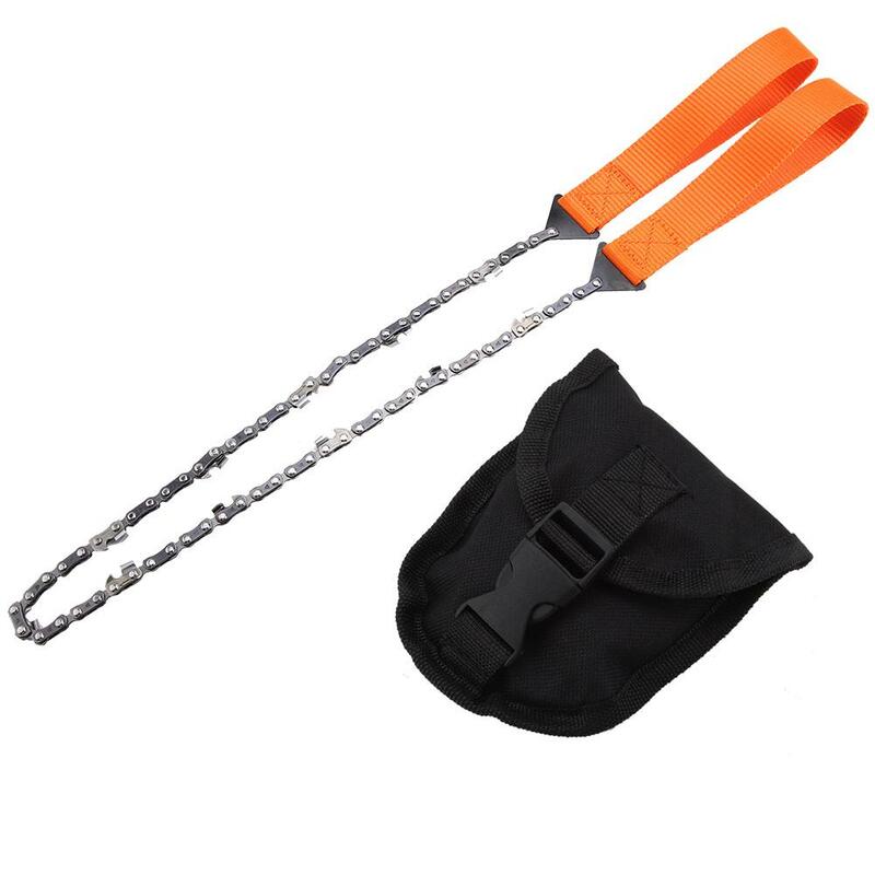 Portable Chain Saw Cutting Machine Handheld Survival Emergency Chainsaw with Bag Outdoor Camping Hiking Garden Tool Freeship