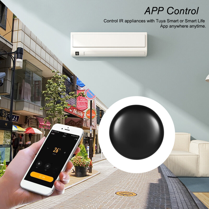 Control remoto para aire acondicionado, Controlador Universal de infrarrojos para el Hogar Inteligente, Tuya, WiFi, IR, para Alexa y Google