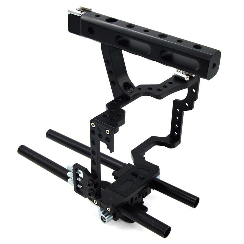 DV Braceket For Veledge VD-07 Rod Rig DSLR Camera Video Cage Kit Stabilizer For Sony Gh4 A7S A7 A7R A7Rii A7Sii Top Handle Grip