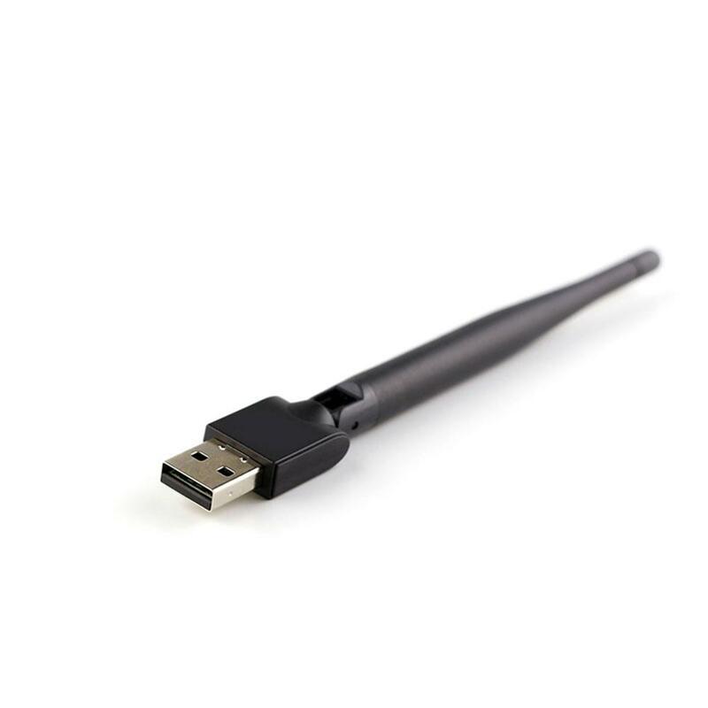 Beeclover – Mini adaptateur Wifi sans fil 7601 2.4Ghz, pour boîtier TV DVB-T2 et DVB-S2, antenne réseau, carte LAN pour Windows