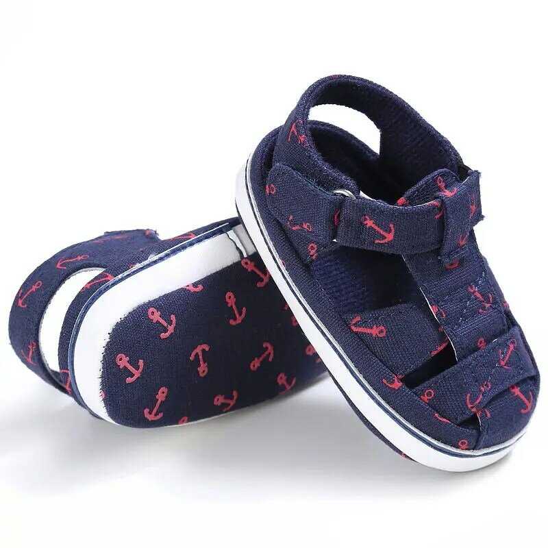 Zapatos suaves de verano para bebé y niña, calzado infantil inicial para dar primeros pasos, zapatos informales para bebés y niños de 0-6 6-12 12-18 meses, de tela de algodón suave, con estampado de dibujos