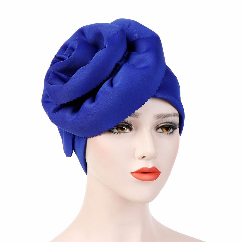 Turban en coton de luxe pour femmes, couvre-chef, robe musulmane, Hijab, accessoires pour cheveux, casquettes