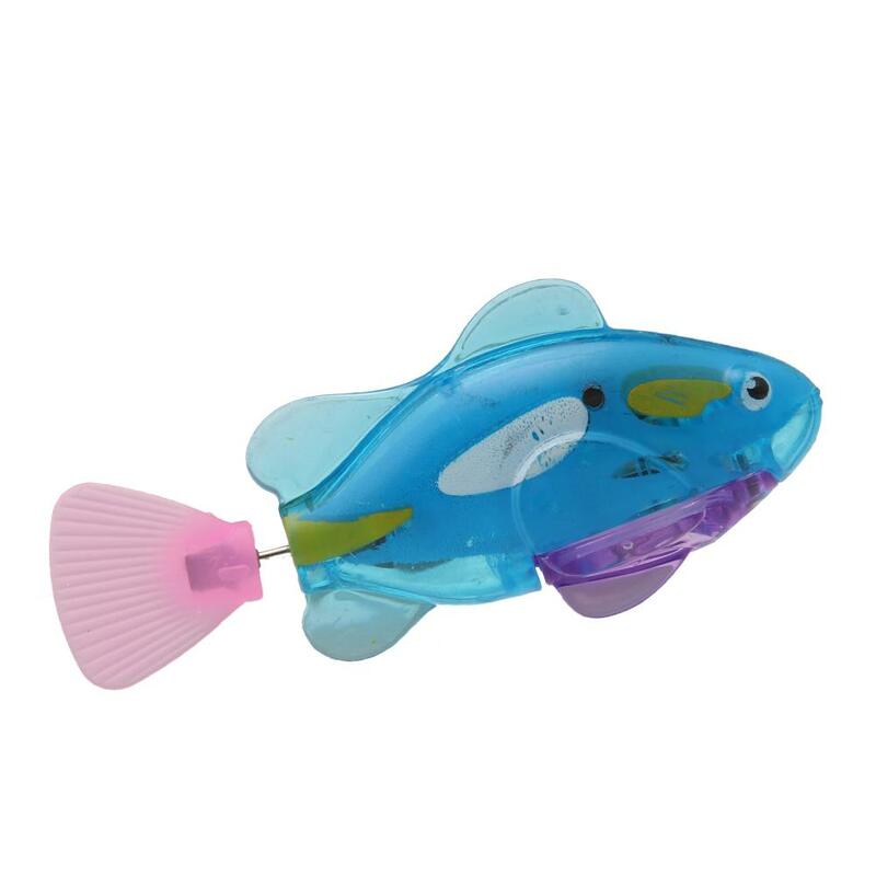 Novo engraçado nadar eletrônico natação peixe alimentado por bateria de brinquedo peixe pet para o tanque de pesca decoração peixes alta qualidade