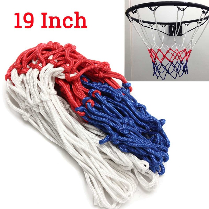 Malla de llanta de baloncesto de 6mm, Red de baloncesto duradera, Red de nailon resistente, malla de llanta de portería de aro, se adapta a llantas de baloncesto estándar