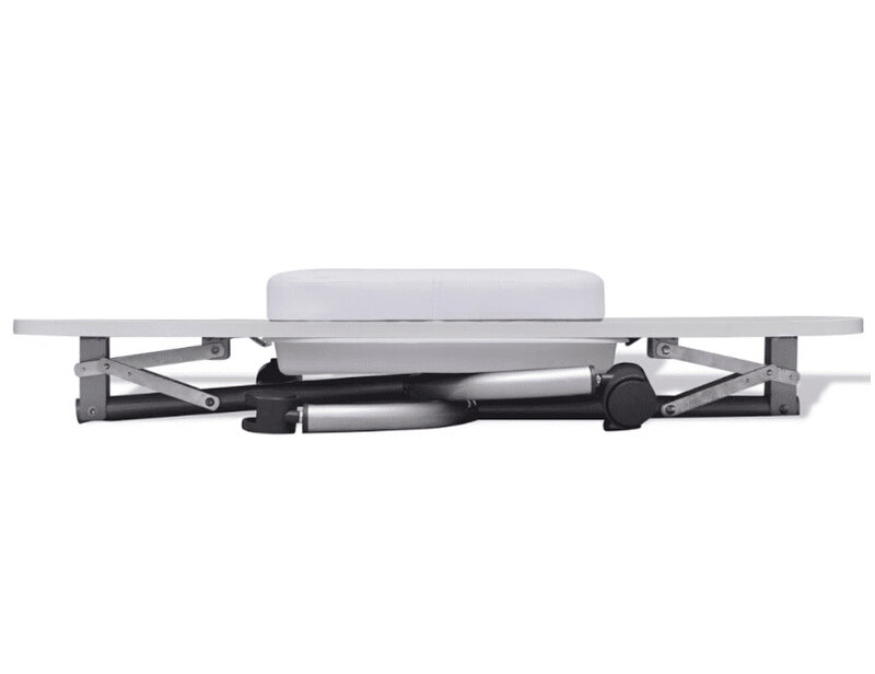 Vidaxl Table de manucure pliable avec un oreiller de poignet épais 4 roues verrouillables Tables à ongles meubles commerciaux professionnels 2 couleur