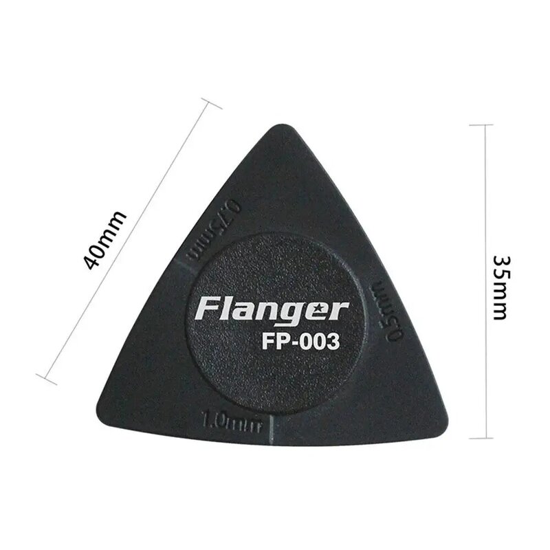 Púas de Guitarra de alta calidad, 0,5mm, 0,75mm, 1,0mm de grosor, triangulares, antideslizantes, universales, accesorios para Guitarra