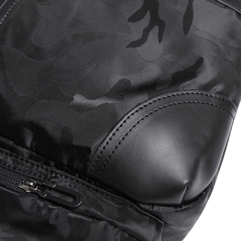 Men Camouflage สี Casual Multifunction กระเป๋าถือกันน้ำ Oxford Duffle กระเป๋าไหล่เดี่ยวกระเป๋าเดินทางขนาดใหญ่กระเป๋ายิม