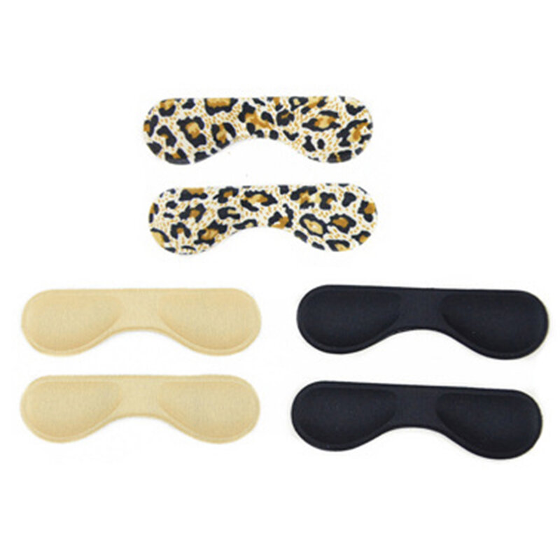 4D Spugna Leopardo Nero Scarpe Solette Inserti Tacchi Protector Anti-Slip delle Donne Tacchi Alti Tacco Pad Cuscino Comfortble fodere