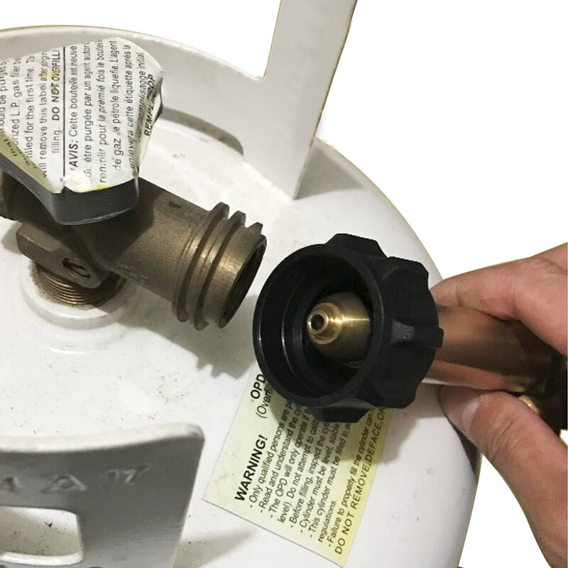 Adaptador de propano para válvula reguladora de Gas, accesorio para estufa, con tuerca Acme y tubería macho de 1/4 pulgadas, para cocinar al aire libre