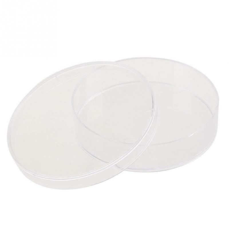 Placa de petri de poliestireno 10 com 60mm acessível para instrumento químico esterilizado transparente