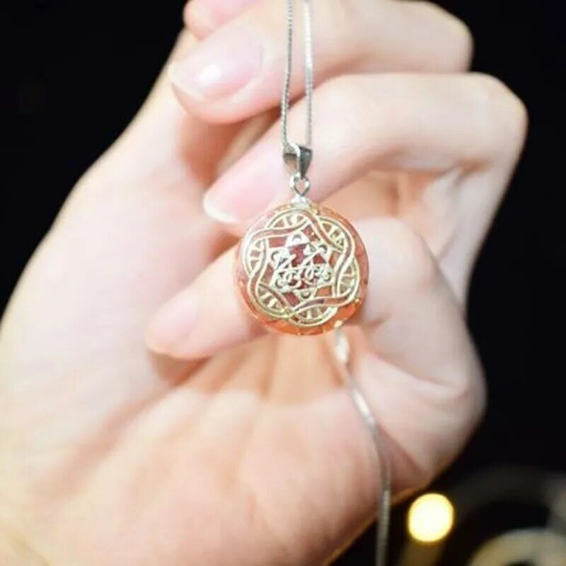 Orgonit naturalny kryształowy naszyjnik energia kryształ Reiki charms wisiorek biżuteria dla kobiety Amulet C0105