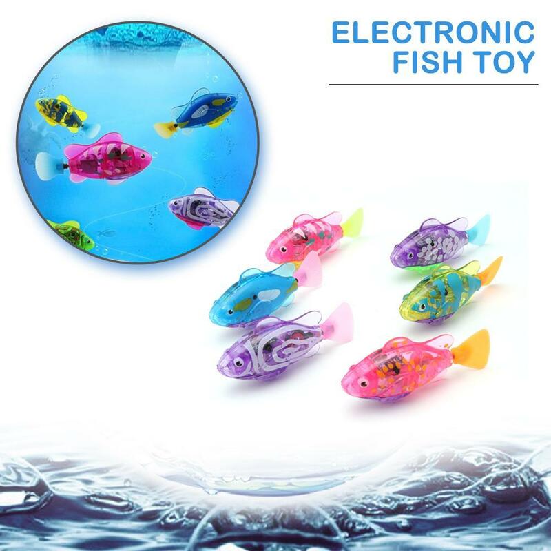 2019 nowy zabawny pływać elektroniczna ryba zabawka aktywowany zasilany z baterii Pet dla ryb zbiornik dekorowanie ryb