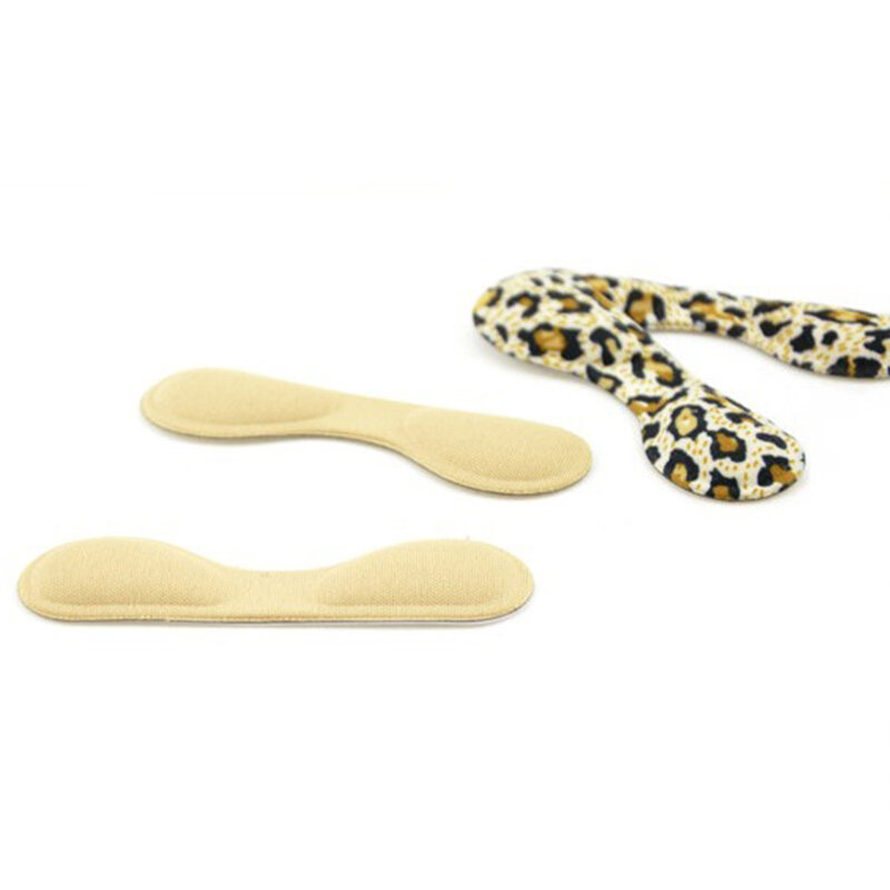 Protetor de calcanhar do leopardo 4d, esponja preta para sapatos inserções palmilhas antiderrapante almofadas para mulheres salto alto confortável