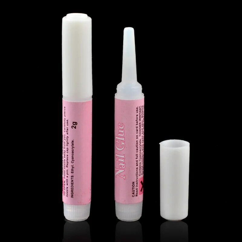 High Quality Professional 2g Mini Beauty Nail Glue Nail Adhesive Glue Fast-dry for UV Acrylic Manicure Nail Art Decoration Tools