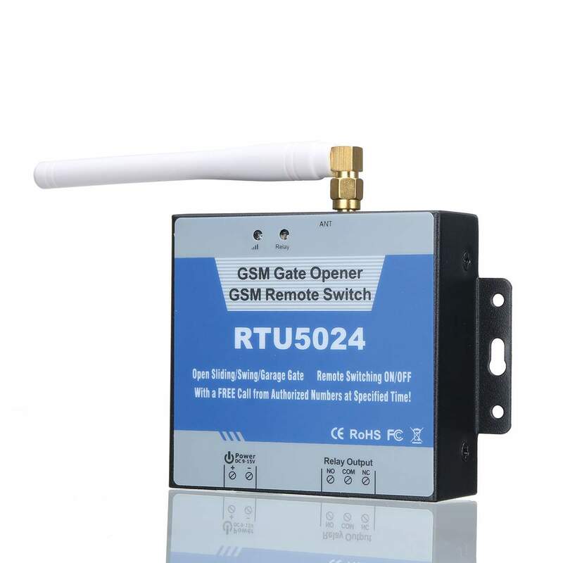 RTU5024 GSM 게이트 오프너 릴레이 스위치 원격 제어 도어 액세스 무선 도어 오프너 무료 통화 850/900/1800/1900MHz