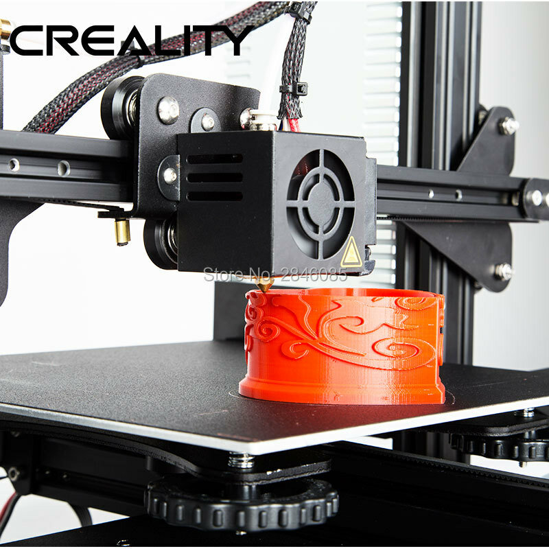 CREALITY-impresora 3D Ender-3/Ender-3X, máquina de impresión mejorada opcional, ranura en V, función de apagado y reanudar