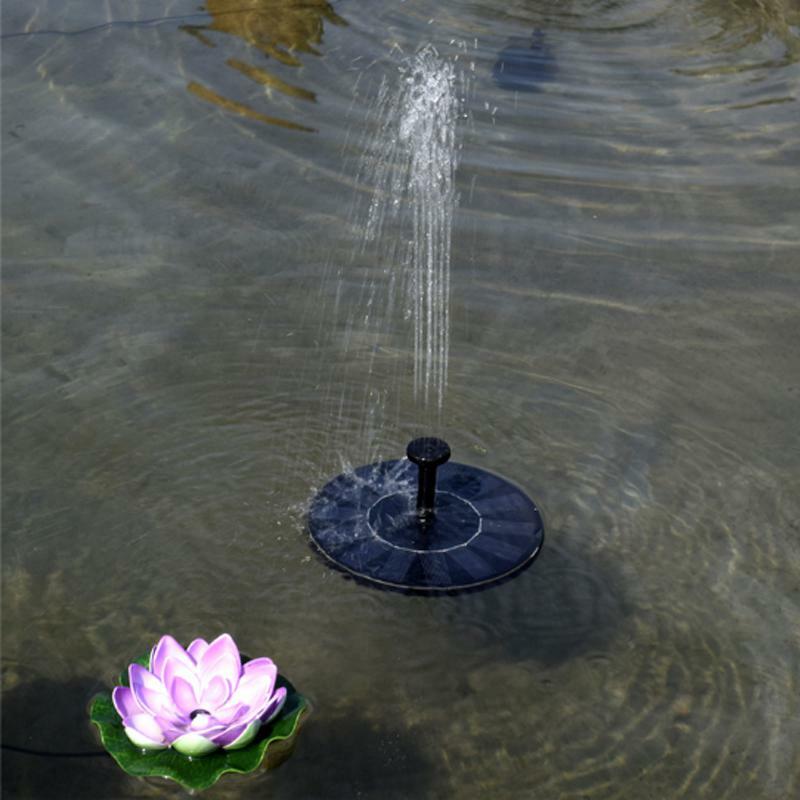 Dropshipping MINI pływająca fontanna solarna oczko wodne Panel wodny pompa fontannowa staw ogrodowy dekoracja basen13.5 x 3.8cm