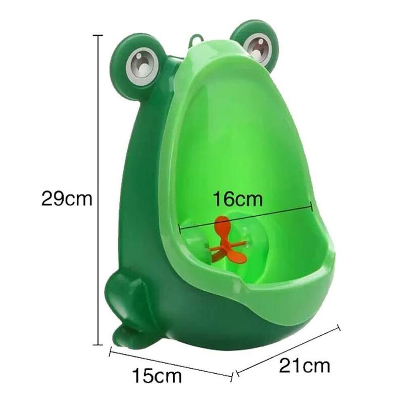 1Pc Baby Boy's Potty Urinal Standing Toilet Frog Vertical Wall-Mounted Pee Toddler Boy Bathroom Trainer Piss Tube Urinals
