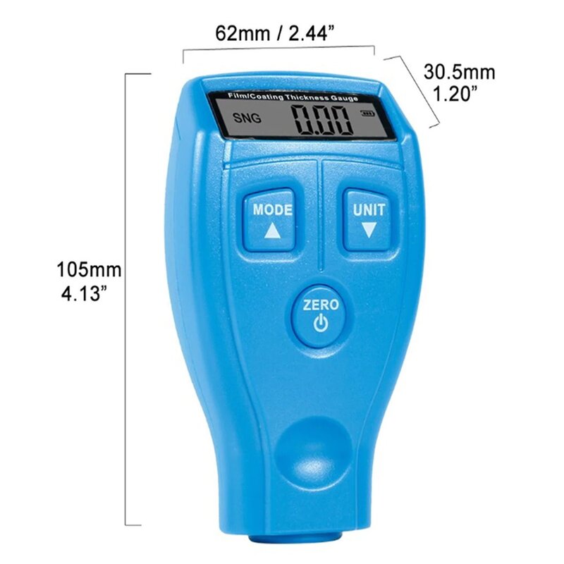 Digitale Auto Laagdiktemeter Auto Paint Meter Tester Hoge Precisie Laagdiktemeter
