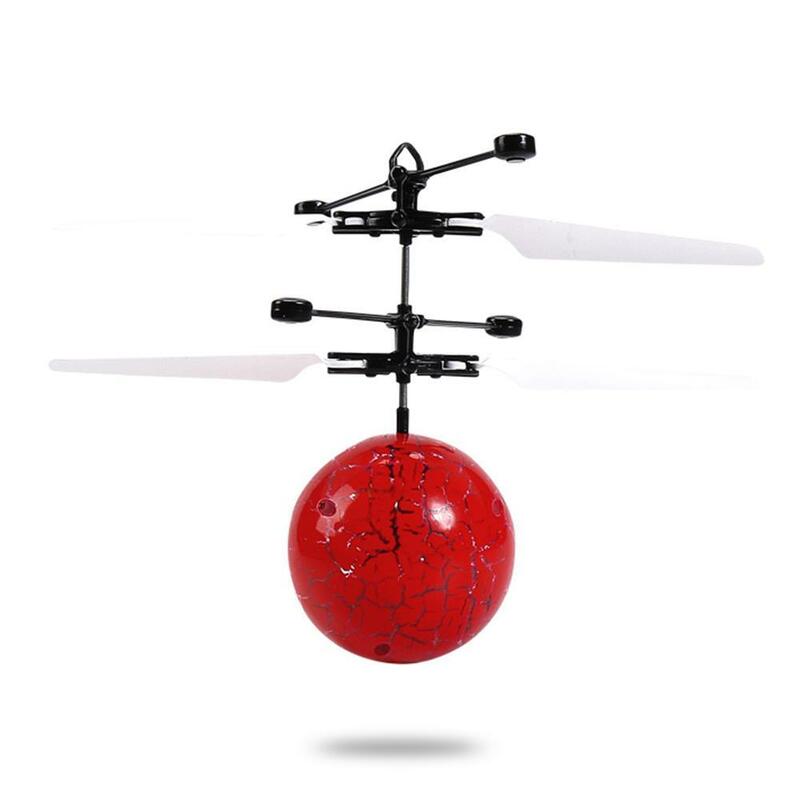 Bunte Induktion Fliegen Ball Geknackt Induktive Flugzeug Hubschrauber Induktion Blinkende Einfach zu Bedienen Kinder Spielzeug Fly Ball Spielzeug