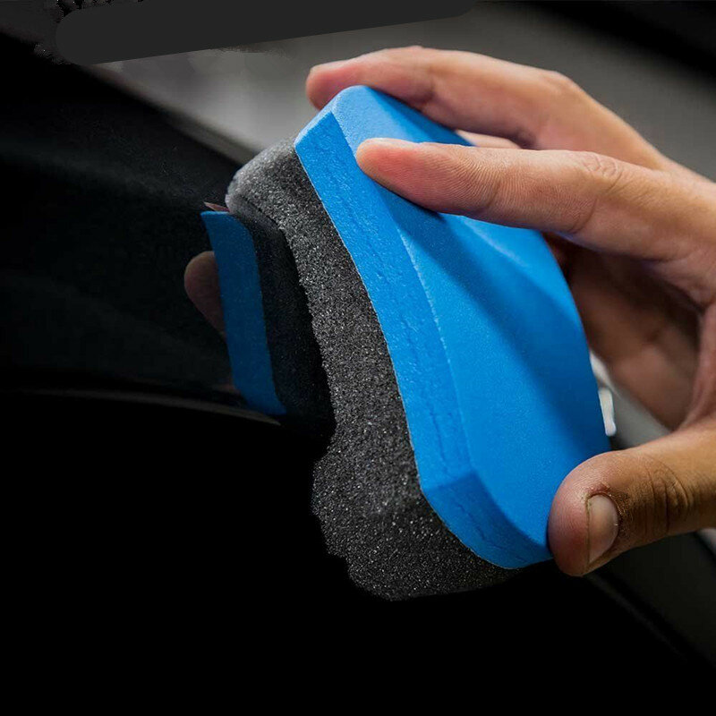 1pc esponja de lavagem de carro detalhando limpeza do carro manutenção de cuidados automáticos almofada de polimento de espuma de cera carro detalhamento