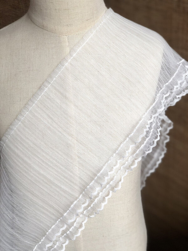 Miękka podwójna wykałaczka zaciskany tiul koronka DIY panie odzież dziecięca bufiasta spódnica seksowna bielizna majtki biustonosz szybki materiał do szycia