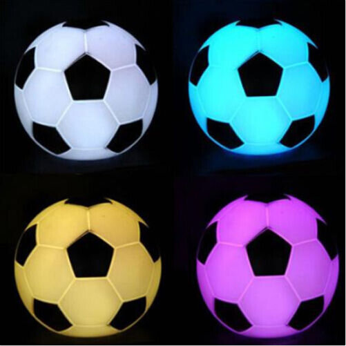 Piłka nożna noc światło zmienia kolor urodziny noc światło kibice piłki nożnej prezenty piłka nożna noc światło bankiet weselny dekoracja domu