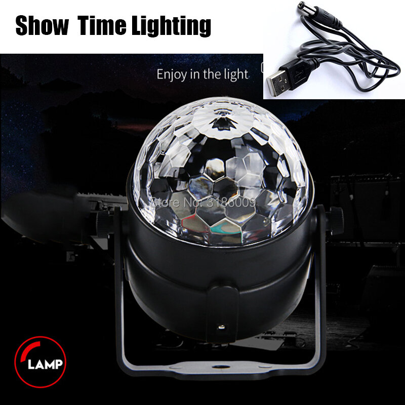 Show Time Led Disco Light Stage Lights DJ Disco Ball Sound Activated Laser Projector Effect Lamp Light Music Christmas Party