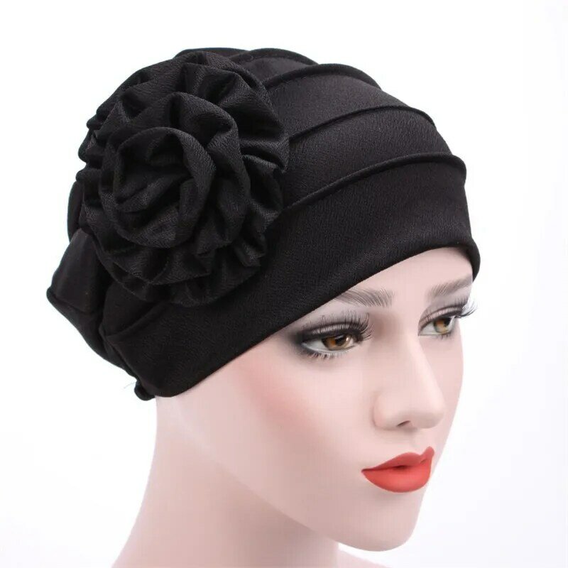 Turban, chapeau pour femmes, bonnet Floral, chapeau musulman extensible, perte de cheveux, casquette Hijib, printemps été