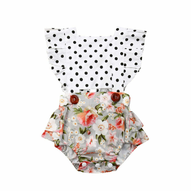 Комбинезон для новорожденных девочек с открытой спиной Комбинезон Боди Наряды летняя одежда