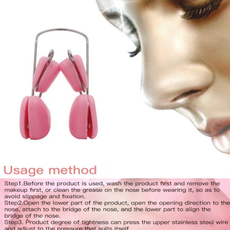 Ortopédica modeladora para nariz, levantamento nasal, clipe de beleza para emagrecimento, massageador, ferramenta para correção de nariz e cima