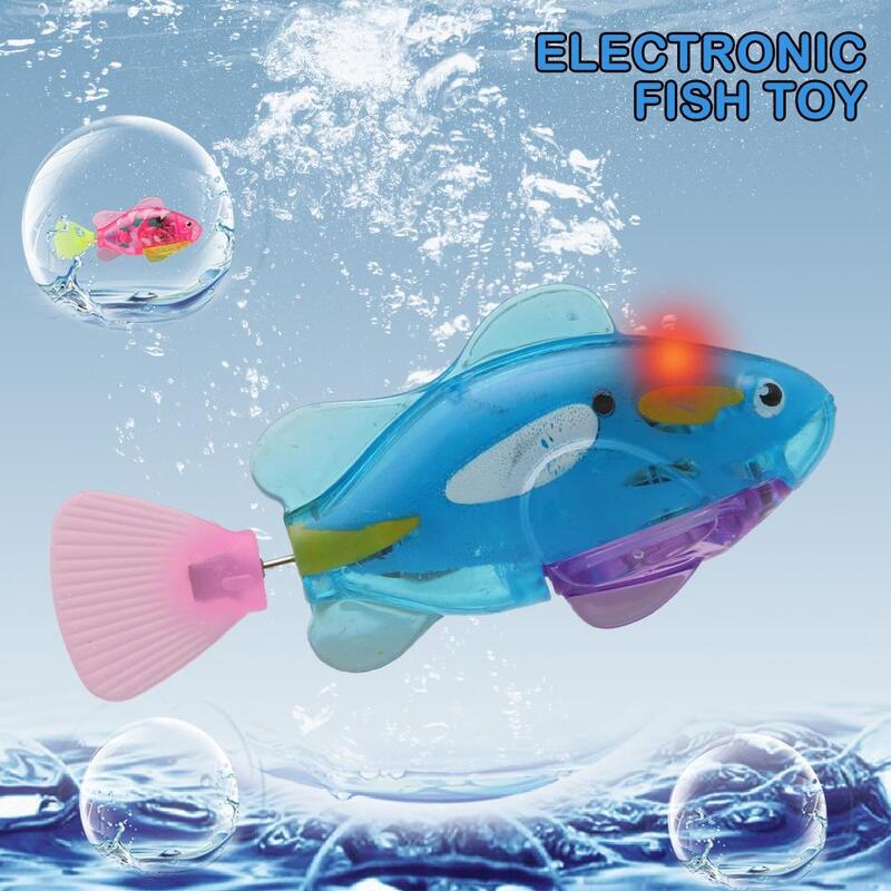 سمكة إلكترونية تعمل بالبطارية للأطفال ، لعبة سباحة تعمل بالطاقة ، هدية متعددة الألوان