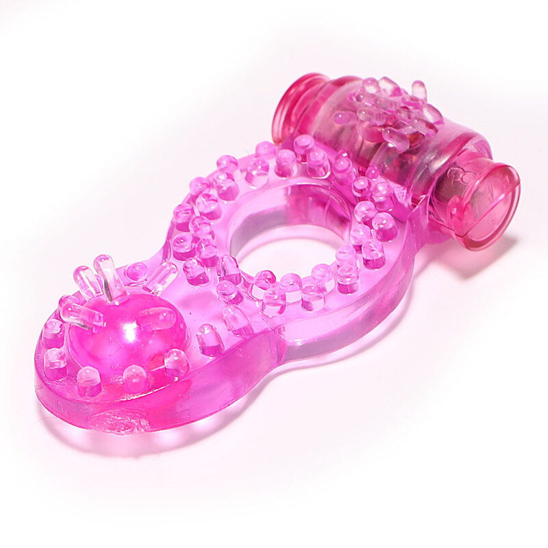 Exvoid anel vibrador borboleta retardante, anel vibrador estimulador de clitóris de silicone elástico brinquedos sexuais para homens