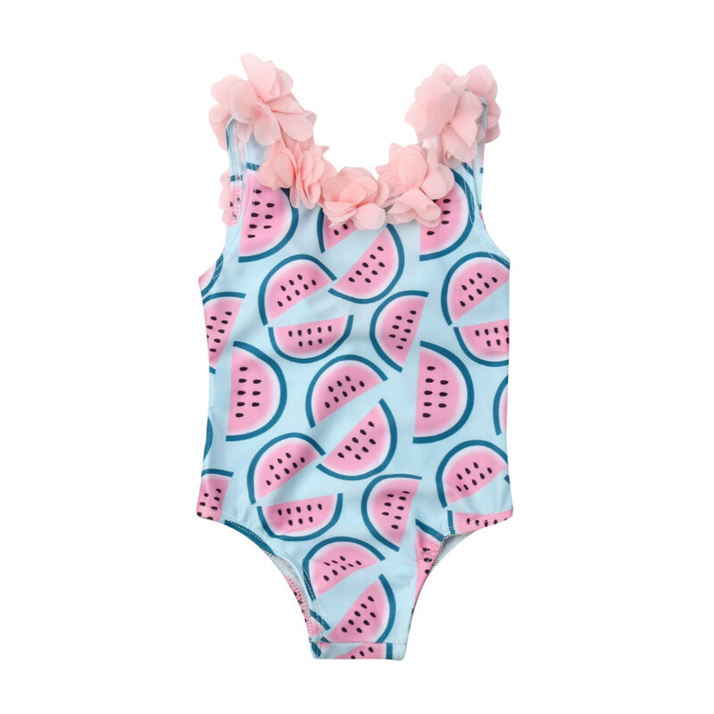 Pudcoco Kleinkind Infant Baby Mädchen Wassermelone Badeanzug Bademode Schwimmen Bikini Einteiliges Body Swimwears für 0-4Years Mädchen