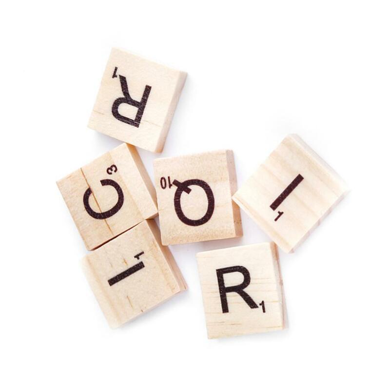 ไม้ตัวอักษร Scrabble เกม-ตัวอักษรบล็อกสำหรับการสะกดไม้ Scrabble เกมไม้ตัวอักษร Scrabble บล็อกตัวอักษร