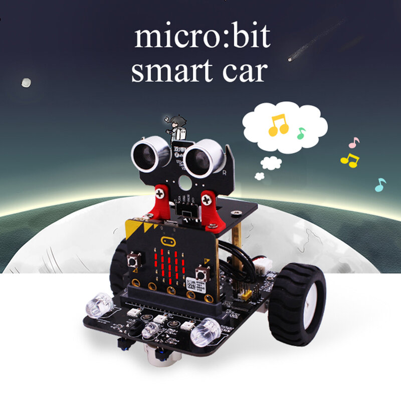 Creative Graphical Programmable Robot Car With Bluetooth Ir And Tracking Module  Robotics Kit Toy For Micro:bit Bbc
