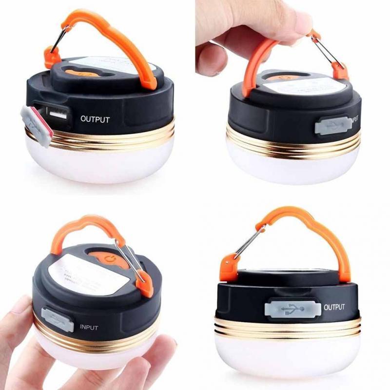 3 Mode USB Charging Camping Lights 5LED Outdoor tents Light Emergency Flashlight for Mobile Phone charging  with Magnet #1025