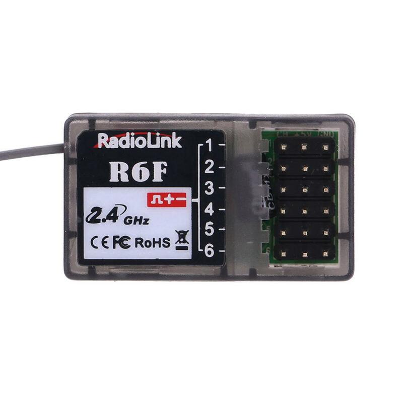 RCtown RadioLink R6F 2.4Ghz 6CH 2018 RC Récepteur Accessoire pour RC6GS RC4GS RC3S RC4G T8FB Transmetteur offre spéciale RC Récepteur